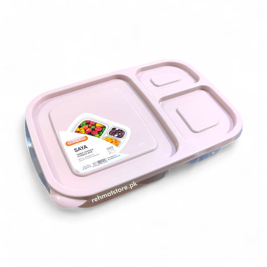 Three Portion Rectangular Lunch Box SAYA