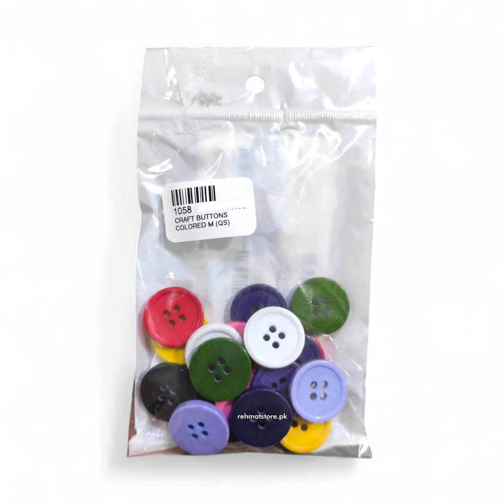 Coloured Buttons for Crafting