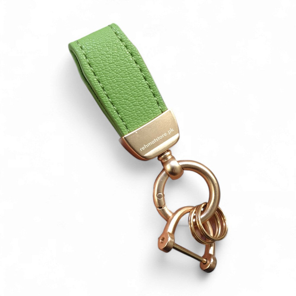 Leather Keyring Strong Build Key Chain Customisable | Random Colour