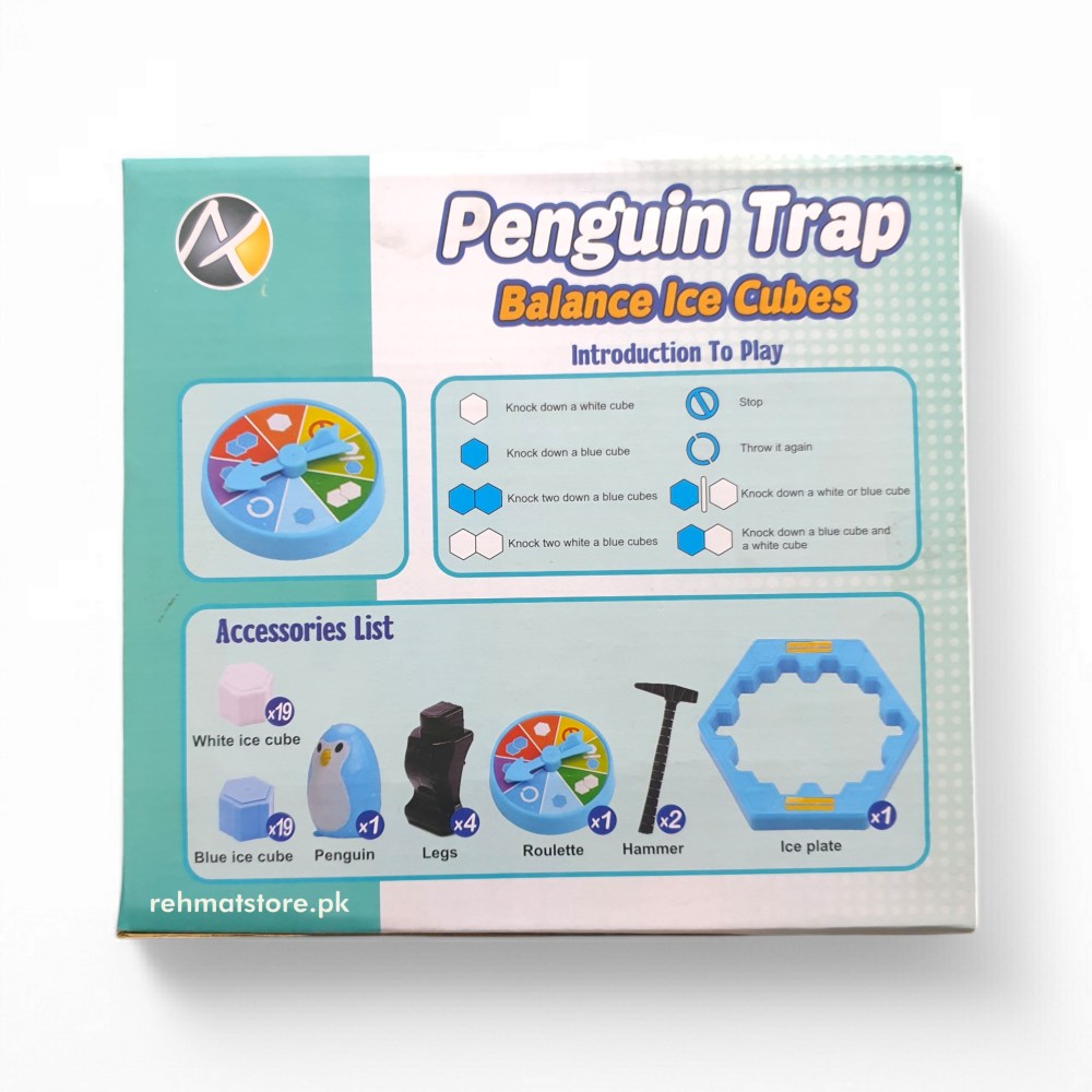 Penguin Trap Balance Ice Cubes Family Game