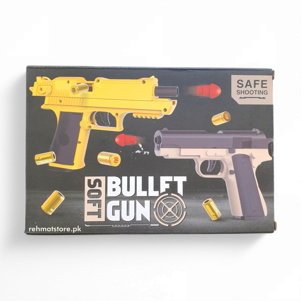 Kids Toy Gun Glock Pistol Soft Bullets, Real Gun Style