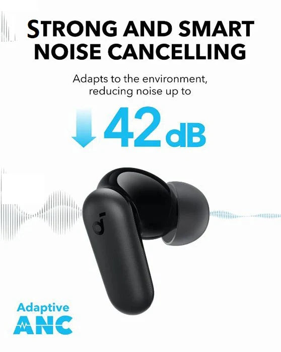 Anker soundcore R50i NC Noise Cancelling Bluetooth Earbuds | BT v5.4 | Black