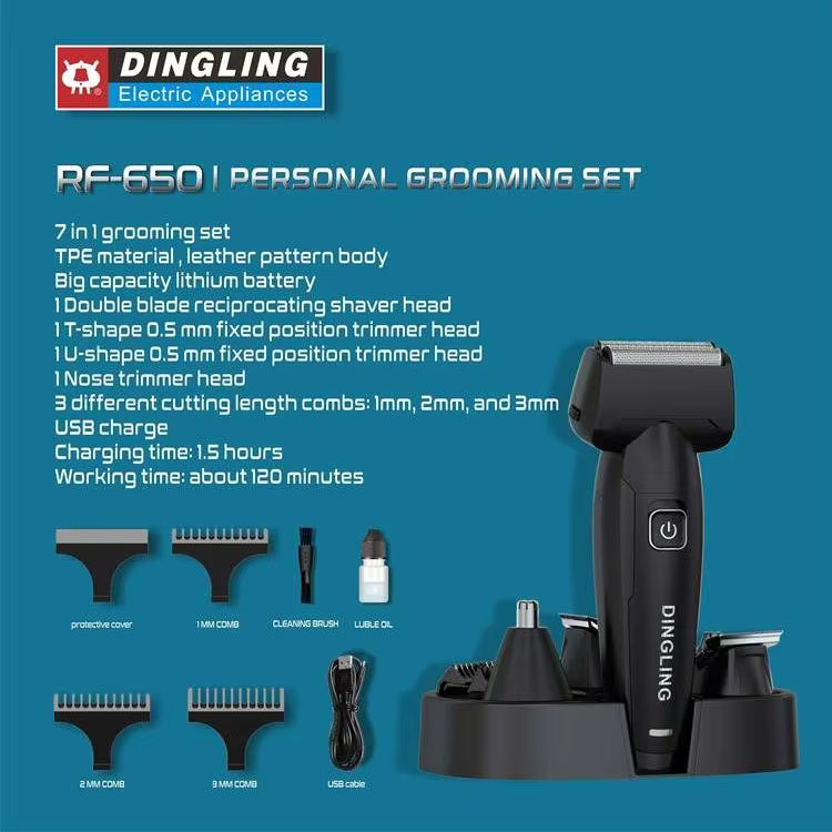 Original Dingling Men's Grooming Set 7-in-1 | RF-650