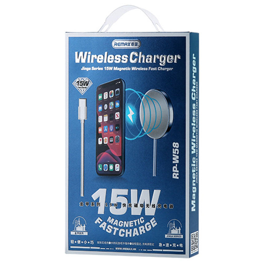 Remax 15W Magnetic Wireless Charging Pad/Puck MagSafe Phone Holder |RP-W58