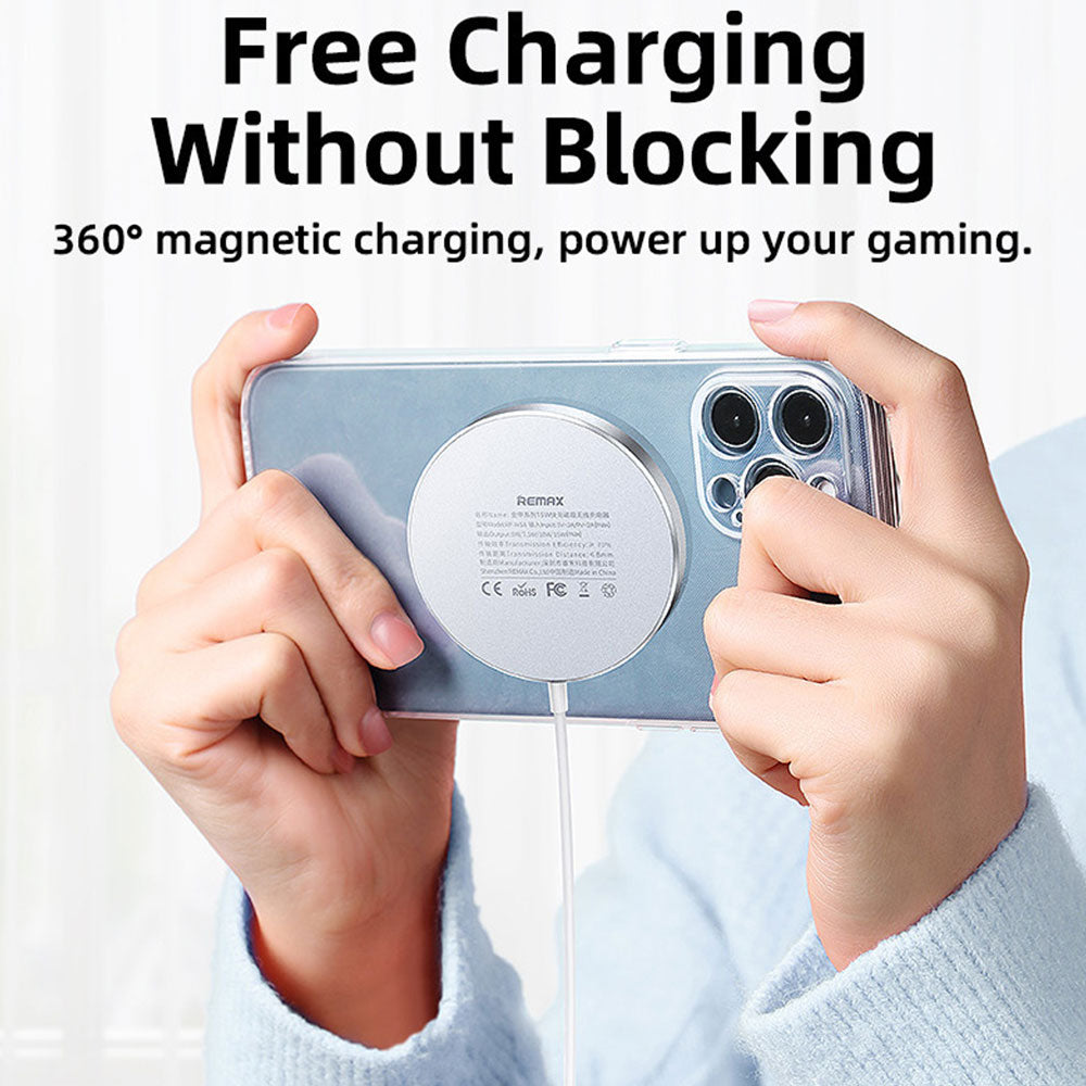 Remax 15W Magnetic Wireless Charging Pad/Puck MagSafe Phone Holder |RP-W58