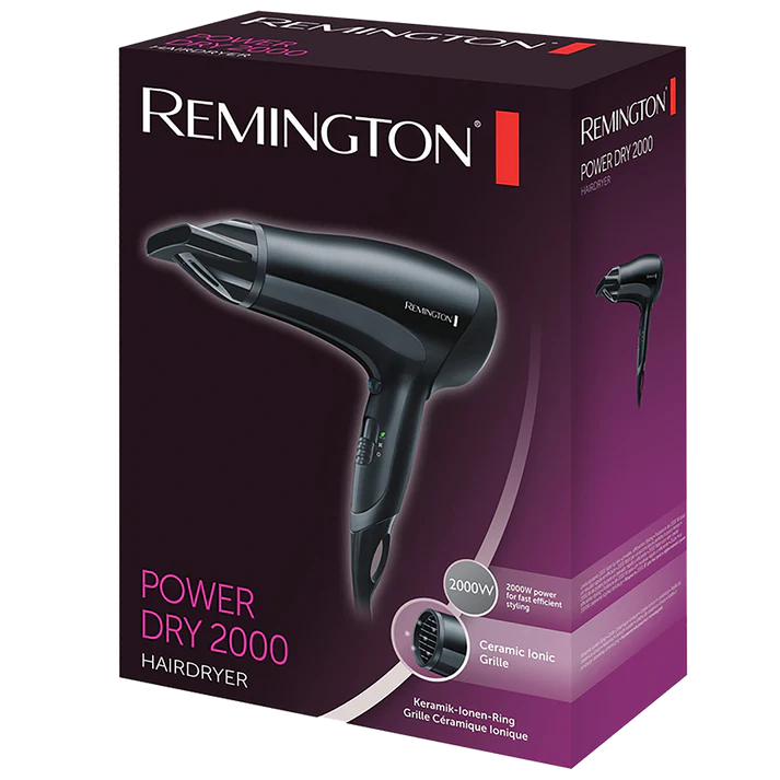 REMINGTON D3010 HAIR DRYER POWER IONIC 2000W
