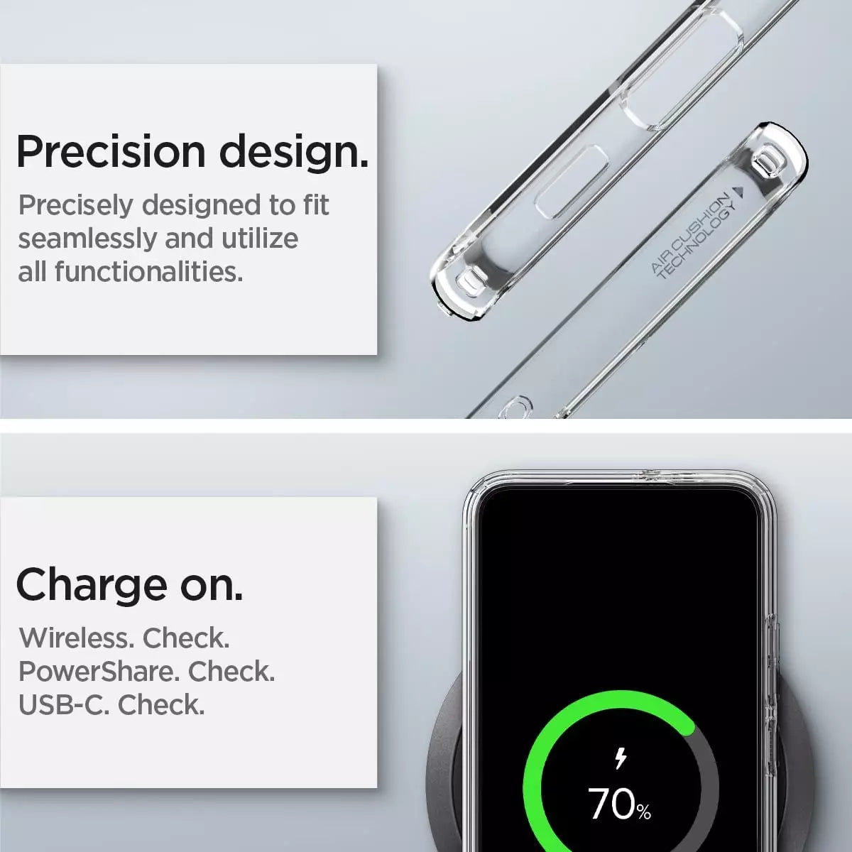 CLEARANCE SALE - Spigen Ultra Hybrid Case for Galaxy S22 Plus  | ACS03954 – Clear