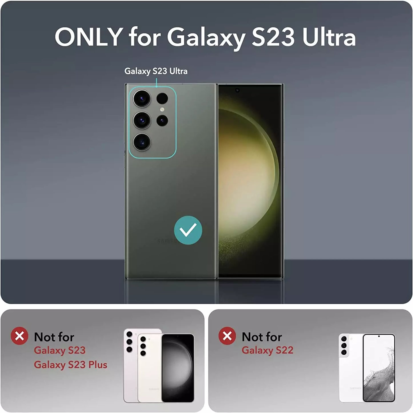 CLEARANCE SALE - ESR Kickstand Case for Galaxy S23 Ultra - Black