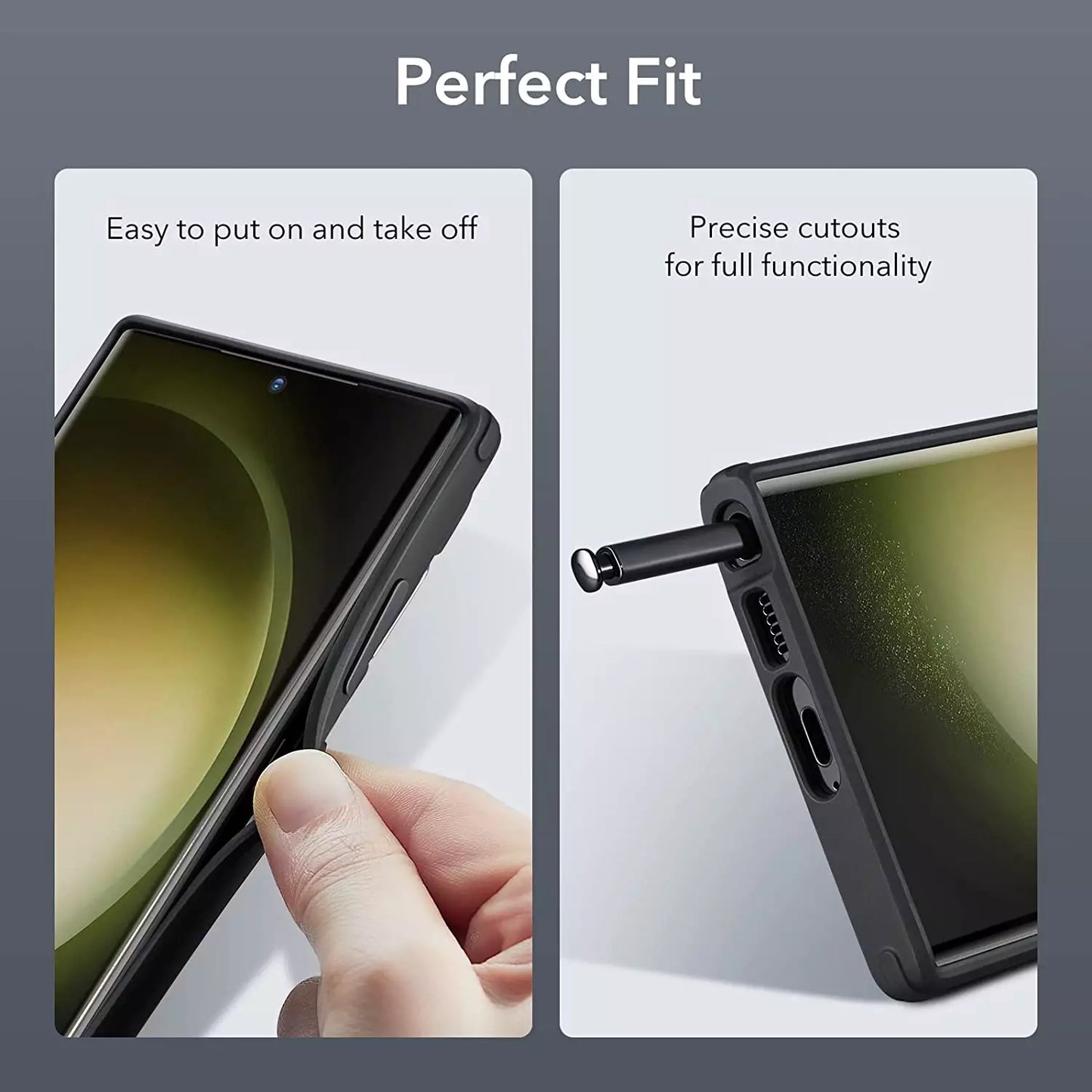 CLEARANCE SALE - ESR Kickstand Case for Galaxy S23 Ultra - Black