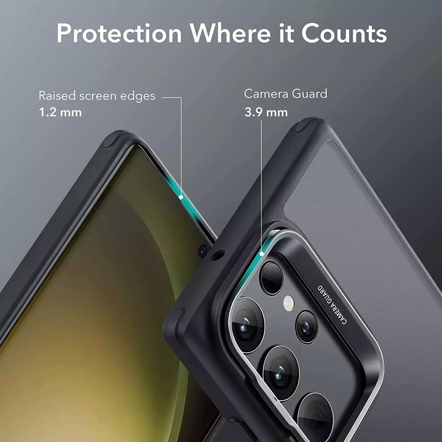 CLEARANCE SALE - ESR Kickstand Case for Galaxy S23 Ultra - Black