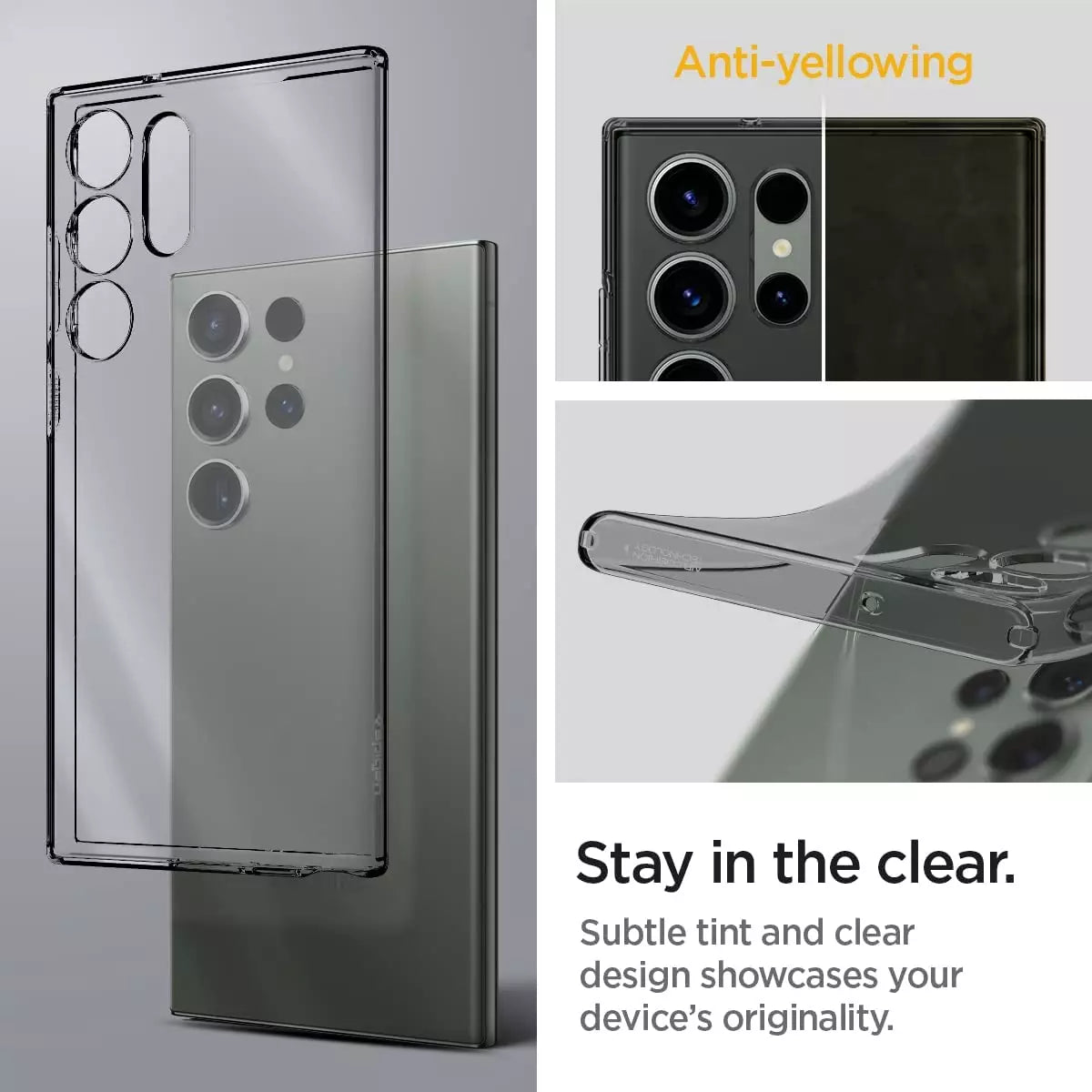CLEARANCE SALE - Spigen Liquid Crystal Case for Galaxy S23 Ultra - ACS05611 – Space Crystal
