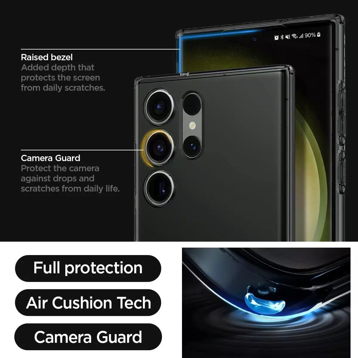 CLEARANCE SALE - Spigen Liquid Crystal Case for Galaxy S23 Ultra - ACS05611 – Space Crystal