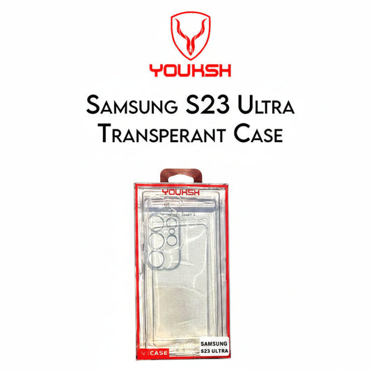CLEARANCE SALE - Youksh Silicone Case for Galaxy S23 Ultra - Clear