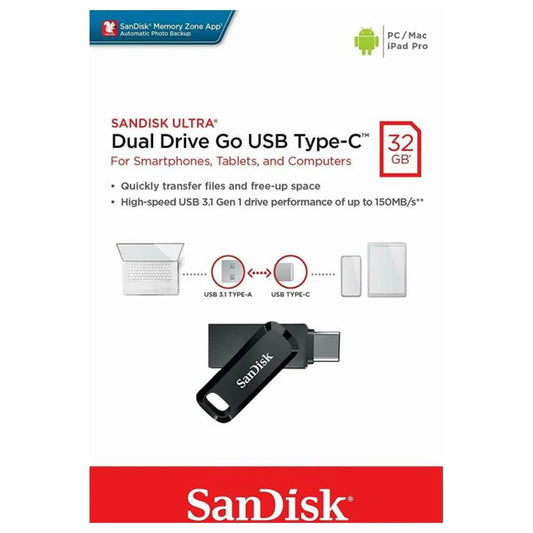 SanDisk Ultra Dual Drive Go 32GB USB 3.2 | 150MB/s