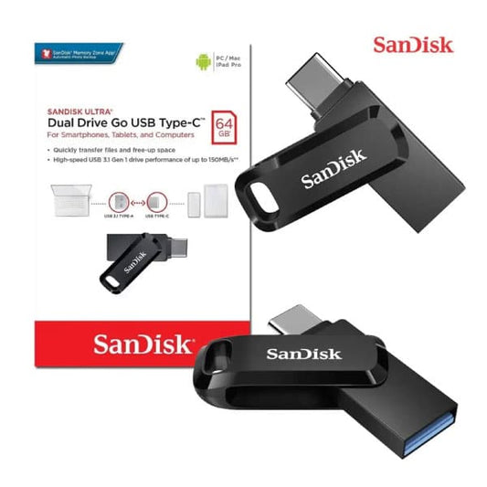 SanDisk Ultra Dual Drive Go 64GB USB 3.2 | 300MB/s