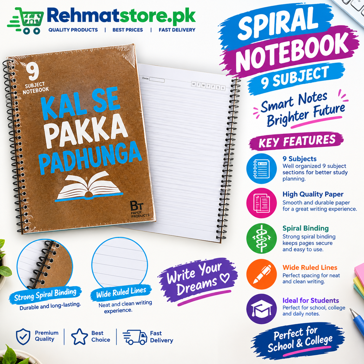 Bt Subject Ring Note Book | Premium Quality