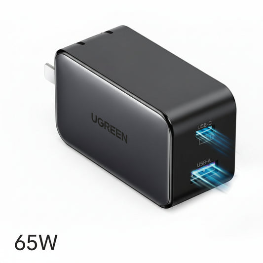 Ugreen 65W GaN PD Charger | Dual Port 1C+1A | 25707 | X552