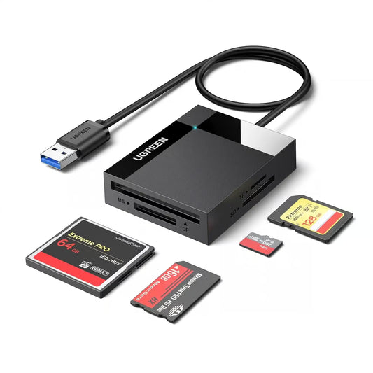 UGREEN 4-in-1 Card Reader | SD/Micro SD/CF Express/MS Simultaneous Read/Write | 30333 - CR125