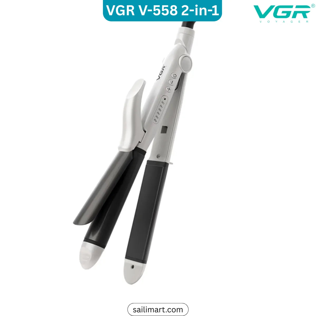VGR V-558 Professional 2-in-1 Hair Straightener & Curler.