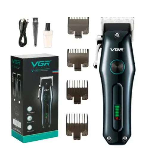 VGR Rechargeable Digital Display Hair Clipper With Turbo Function | 4 PCS GUIDE COMB  | VGR-V 969