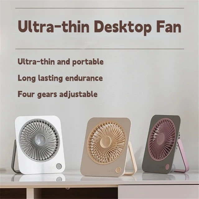 Portable & Rechargeable Desktop Handy Fan | Type-C | WEGO WG-9902 | Orange