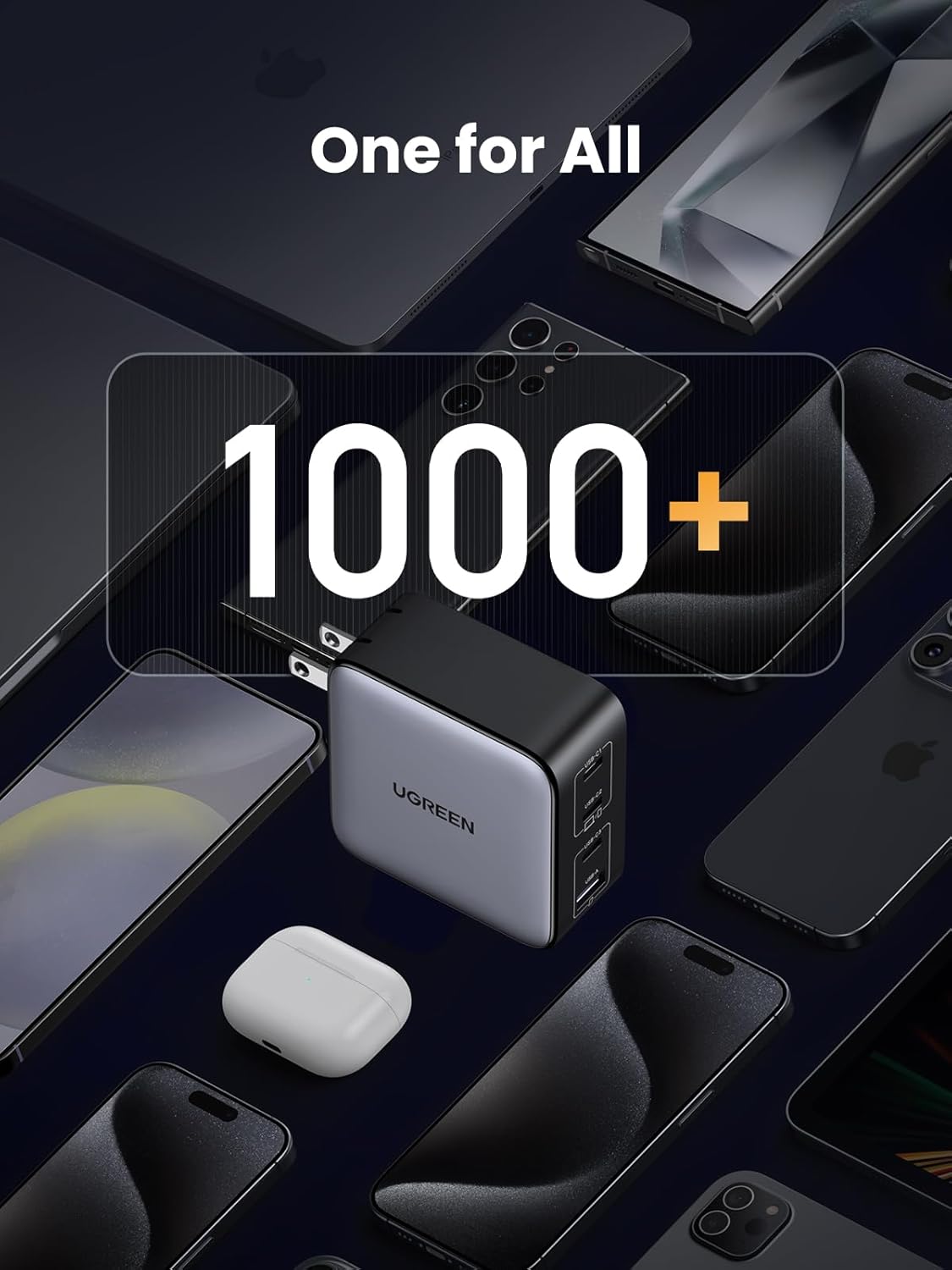 Ugreen 100W GaN PD Charger Set with 1.5m 100W C-C Cable | Latest X564/10375
