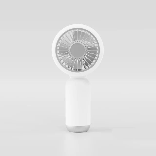 Portable & Rechargeable Mini Handy Fan | USB-A to Barrel | WEGO YM88206 | White