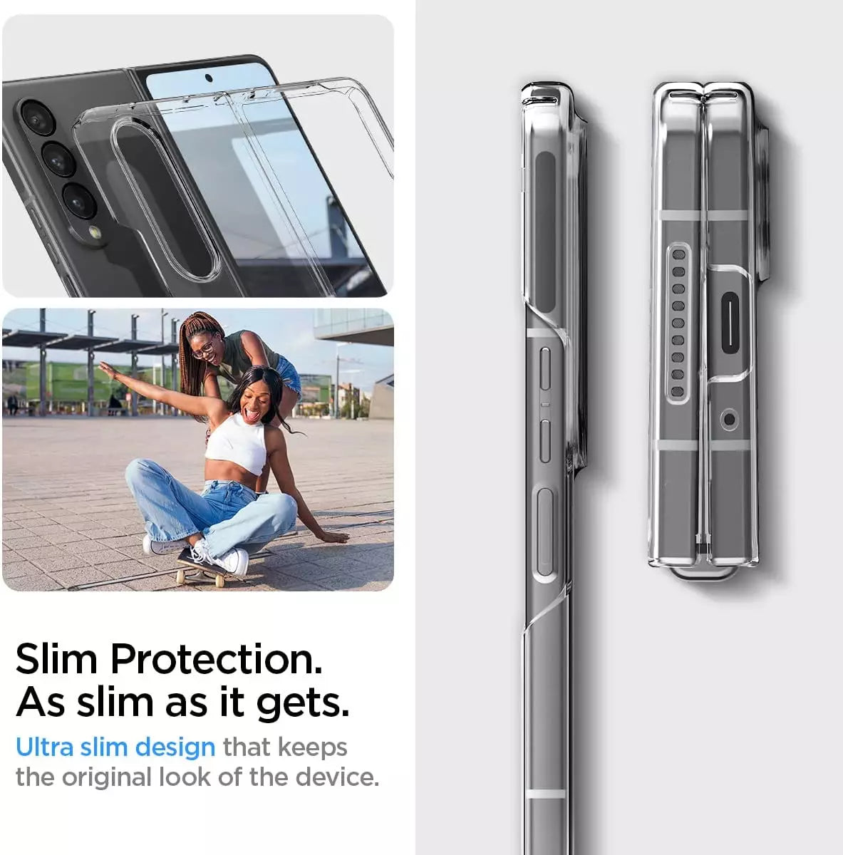 CLEARANCE SALE - Spigen AIR SKIN Case for Galaxy Z Fold4  | ACS05104 – Clear