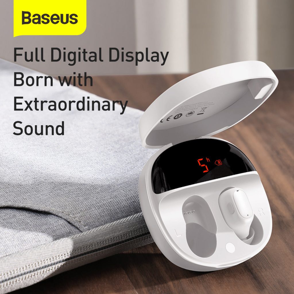 Baseus Encok WM01 Plus True Wireless Earphones | Bluetooth Earbuds with Digital Display