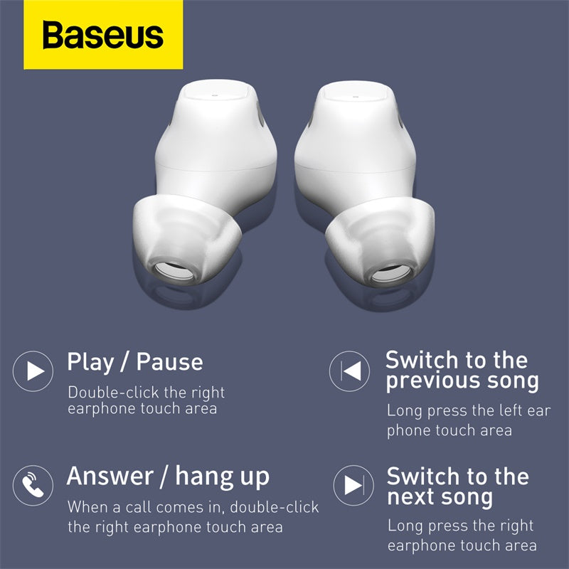 Baseus Encok WM01 Bluetooth Earphones | Wireless Earbuds