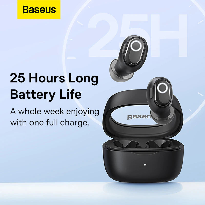 Baseus Bowie WM02 TWS Bluetooth Earbuds | Super Compact | Black/White