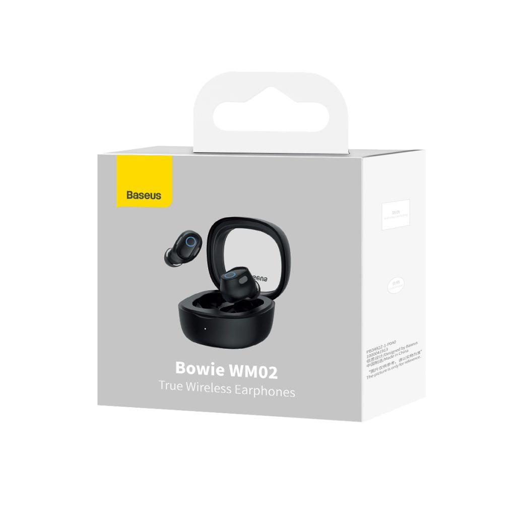 Baseus Bowie WM02 TWS Bluetooth Earbuds | Super Compact | Black/White