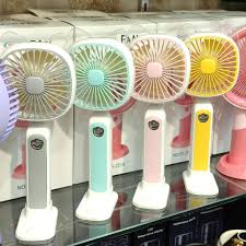 Portable & Rechargeable Desktop Handy Fan | Type-C | WEGO FC-6612 | White+Frozu