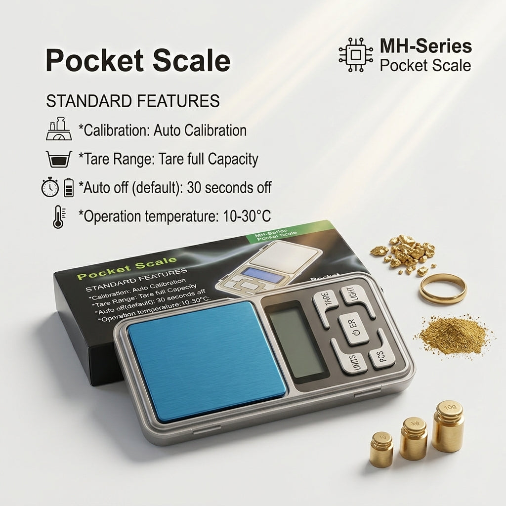 Digital Pocket Weight Scale | Capacity: 200g/0.01g | MH-200