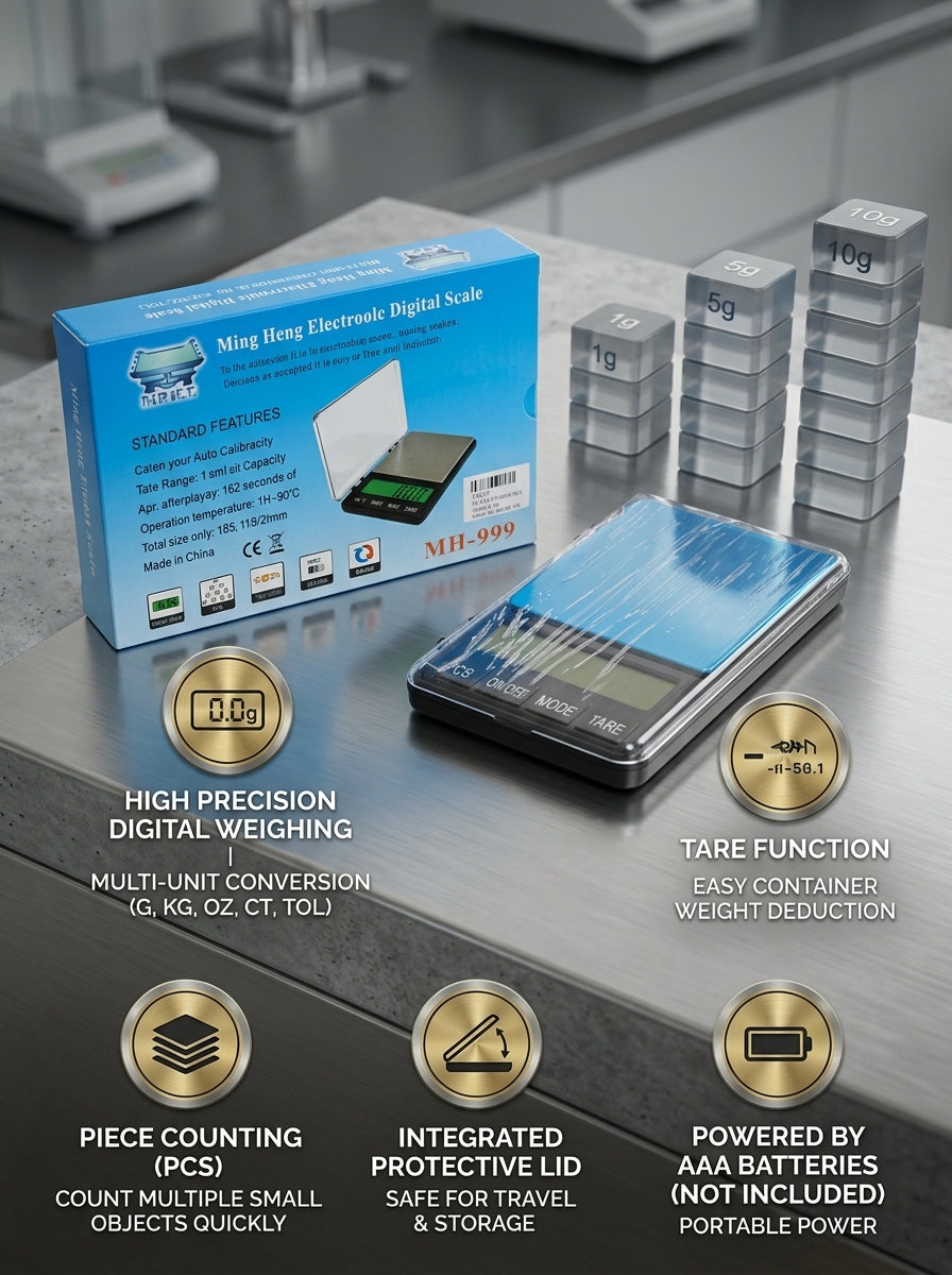 Digital Pocket Weight Scale | Capacity: 1000g/0.01g | MH:99