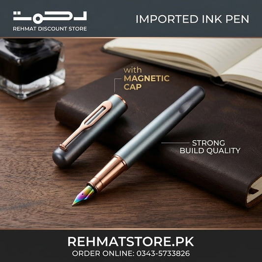 Yiren 3725 / Luoshi 3907 Matte Gray Magnetic Cap Fountain Pen.