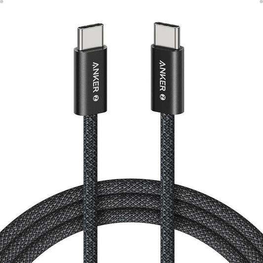 Anker Zolo 240W Type-C to Type-C Braided Cable | 1.5m/5ft | AG7 | Black/White