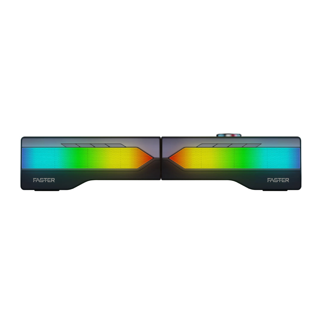 Faster 10W RGB Dual Gaming Wired Rechargeable BT Speaker | 5Wx2 | G2000