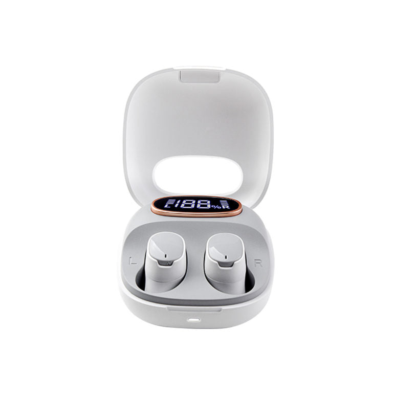 Faster RB200 Rebirth TWS Bluetooth Earbuds | Digital Display Charging Box - Black
