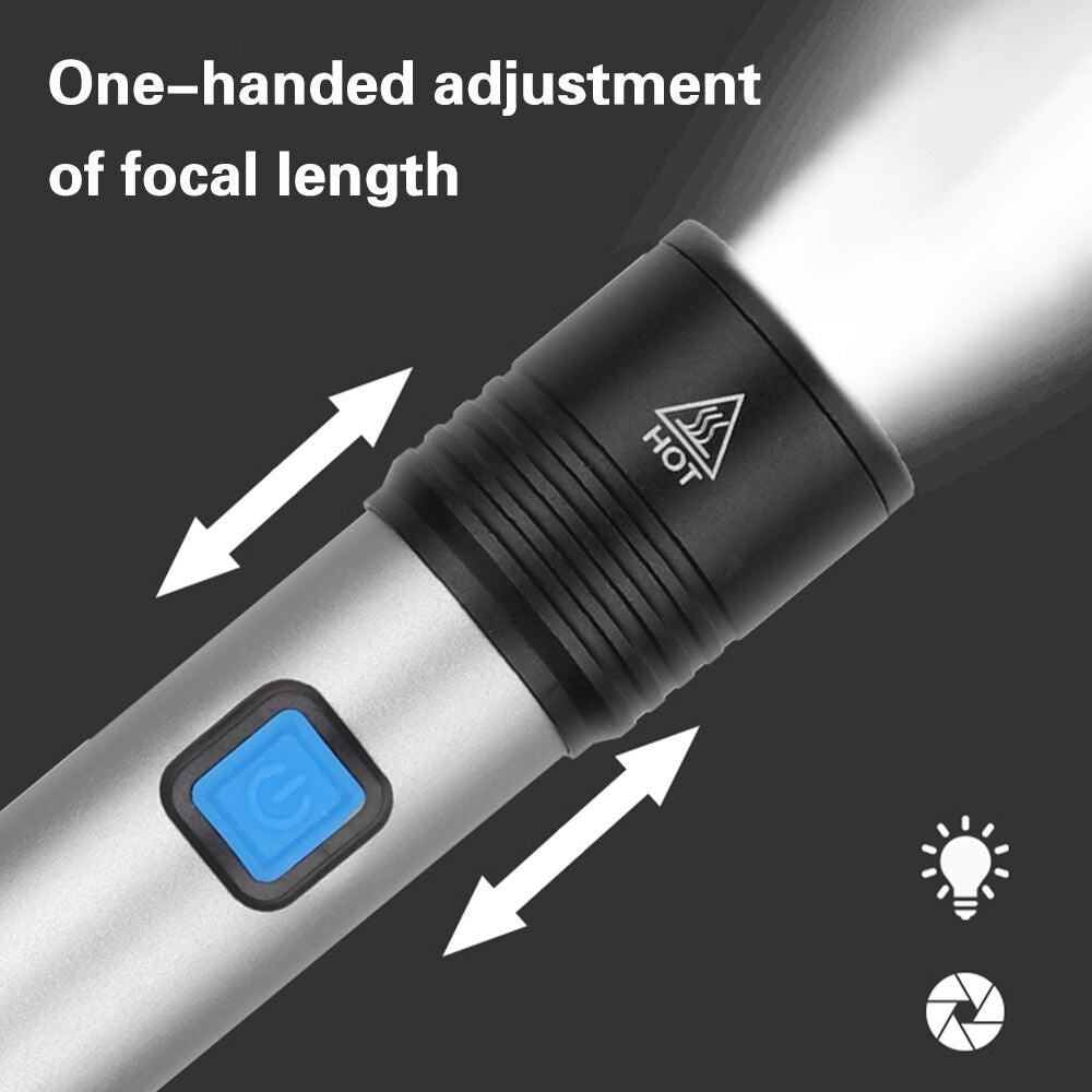 Rechargeable Emergency Flashlight/Torch | High Quality | 3 mode