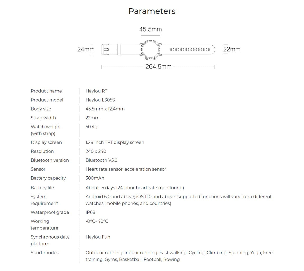 Haylou RT LS05s Round Dial SmartWatch