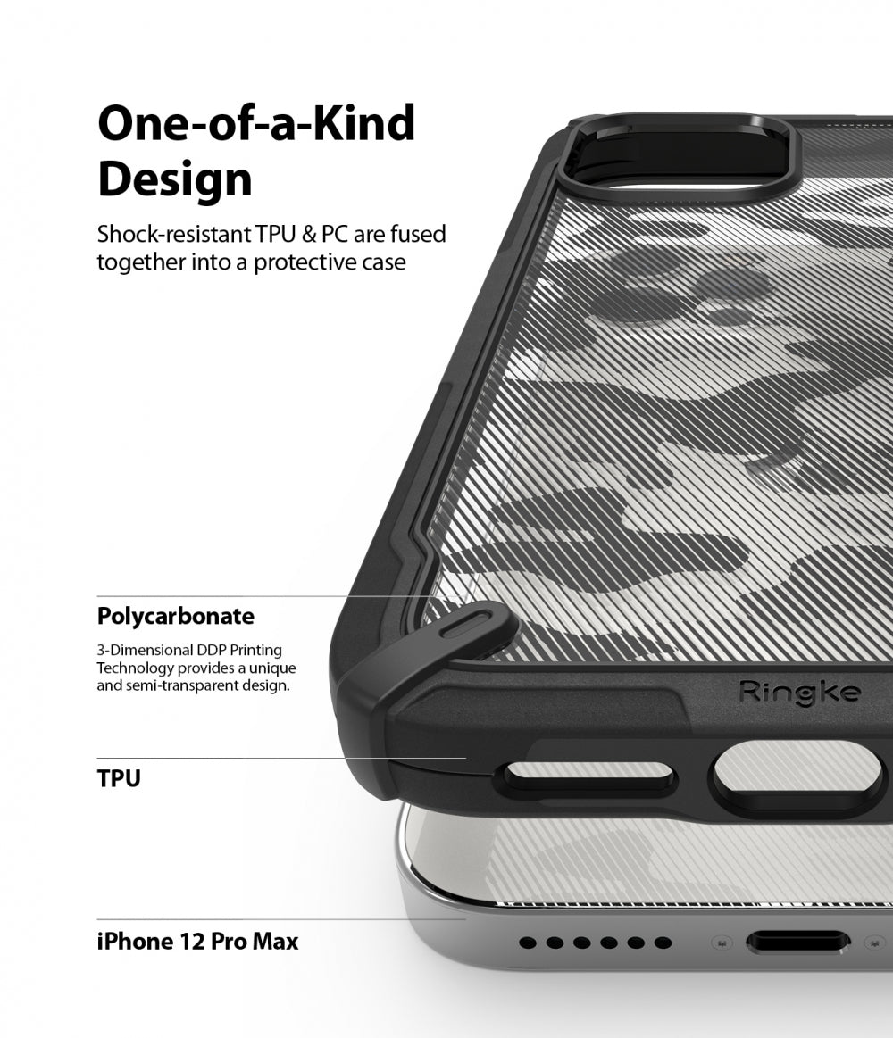 Ringke Fusion-X Camo Cover for Iphone 12 Pro Max