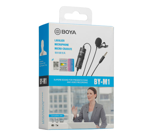 BOYA BY-M1 Lavalier Clip-On Collar Microphone | 100% Original