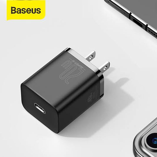 Baseus Super Si 1C 20W Quick Charger Type-C to iP PD | For Iphone 12/13/14 series | CN with 1m Cable