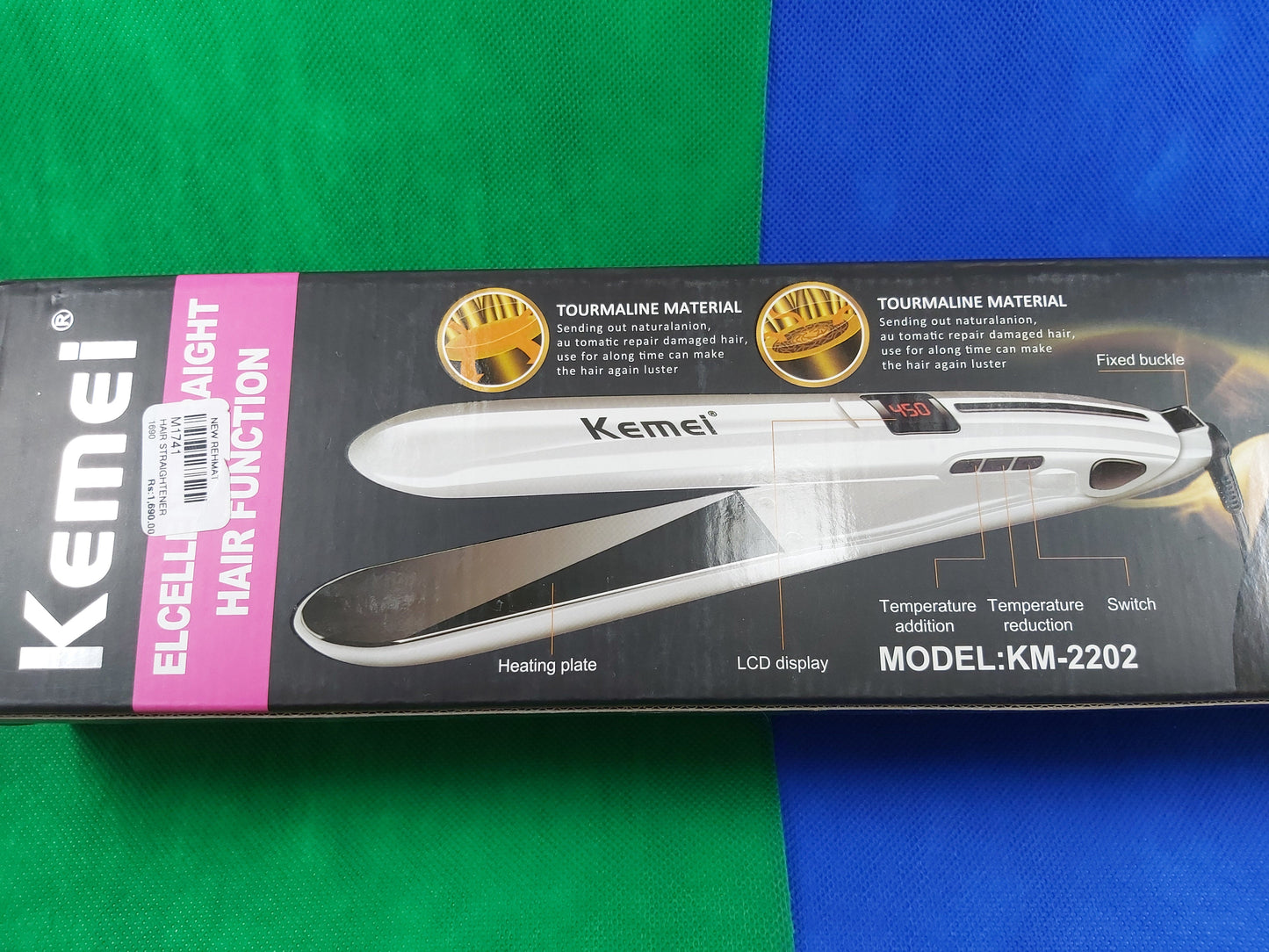 Kemei Hair Iron / Straightener | 45W | 450°F in 30sec