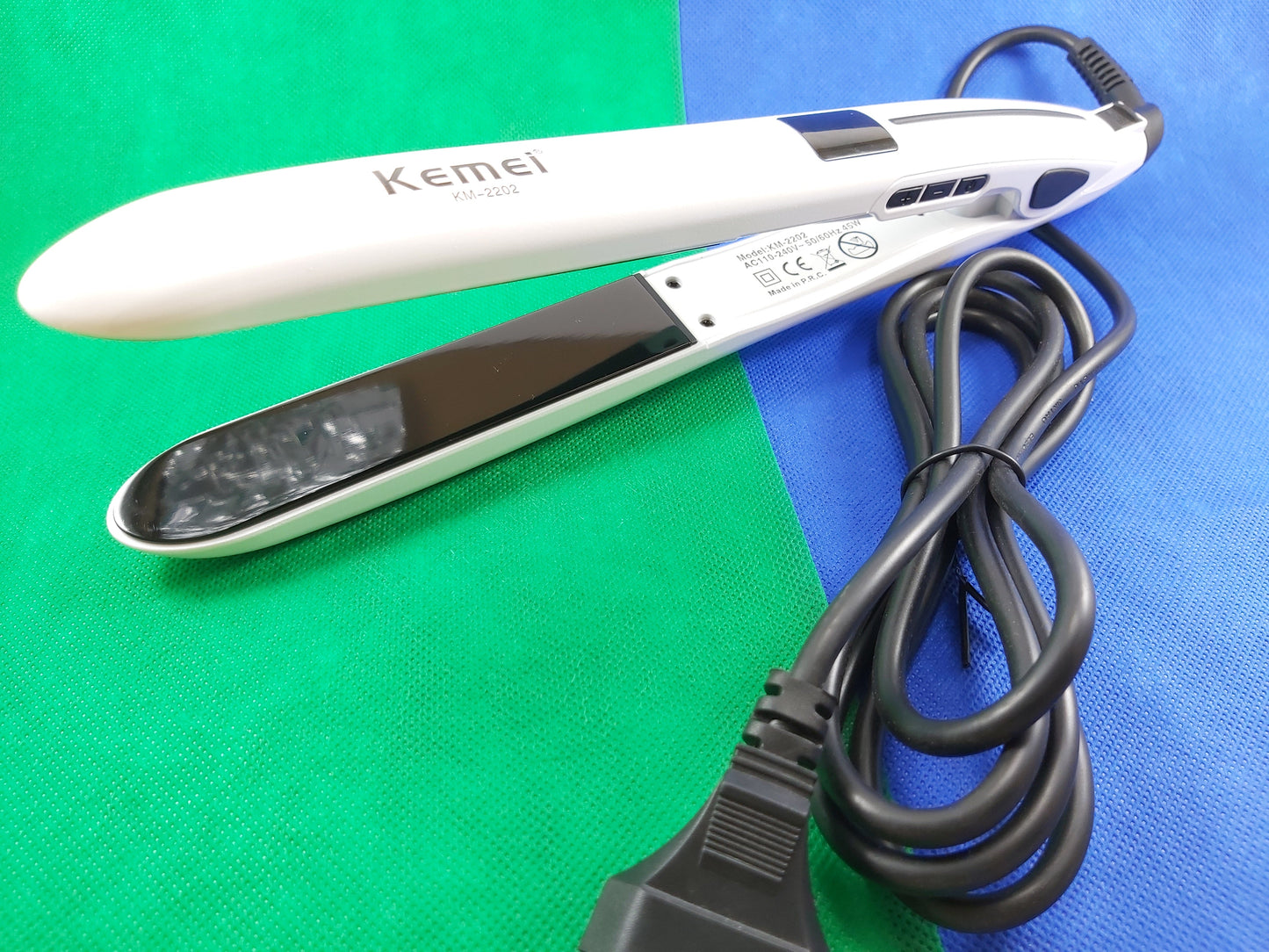 Kemei Hair Iron / Straightener | 45W | 450°F in 30sec