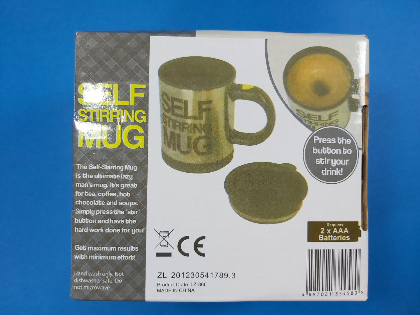 SELF STIRRING MUG | Uses 2 AAA Batteries