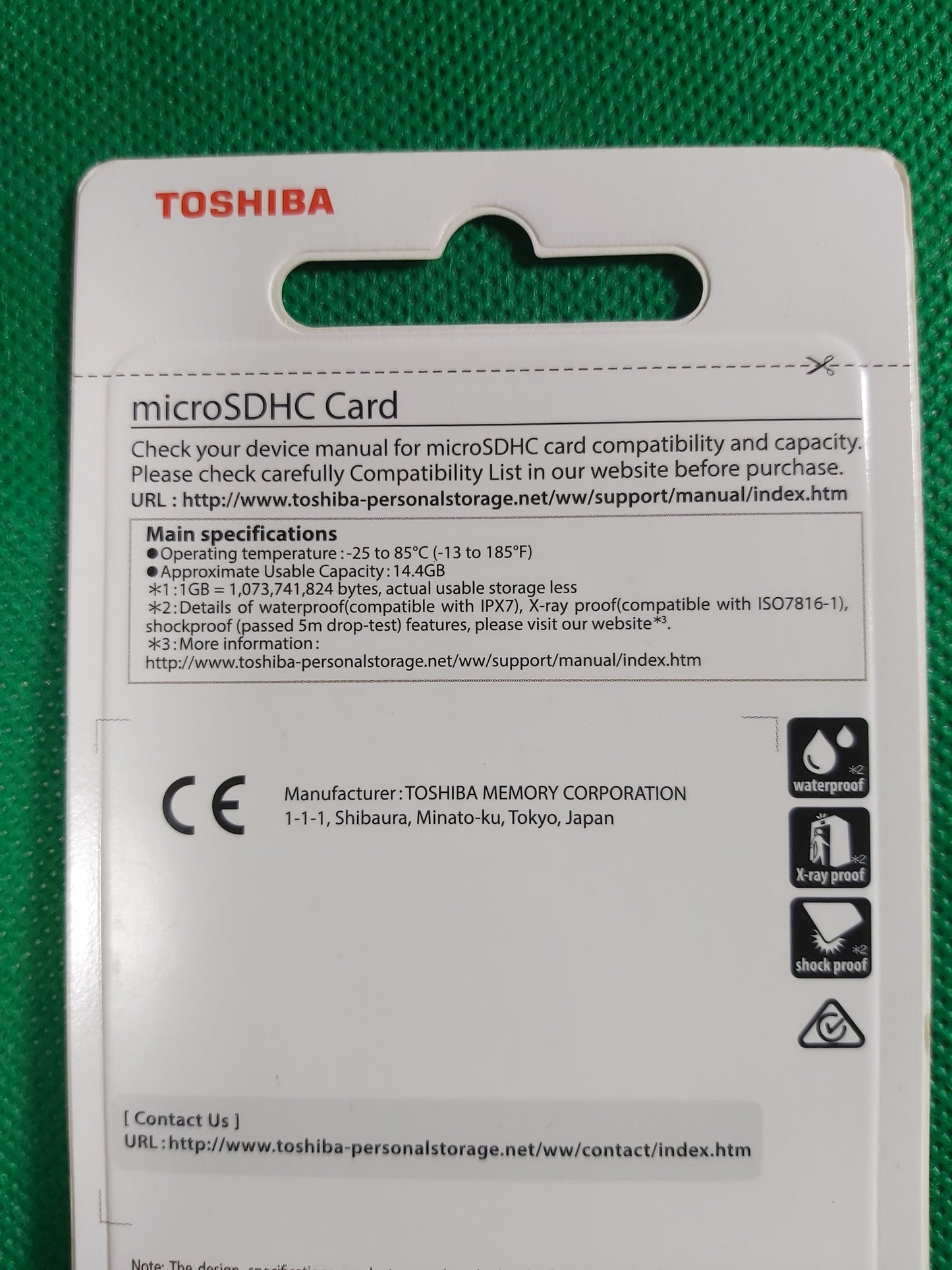 TOSHIBA Micro SDHC Card | 16GB | Original