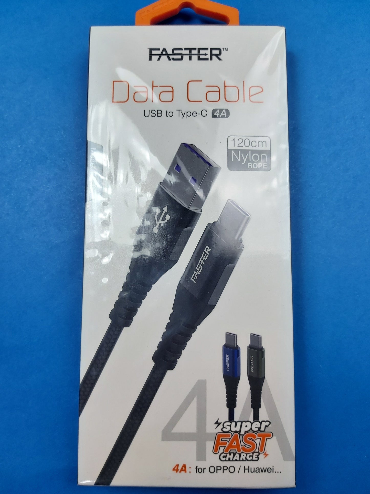 Faster Fabric Braided 4A Cable | Type-C | PD cable | High Transmission Speed | FC-05 4A