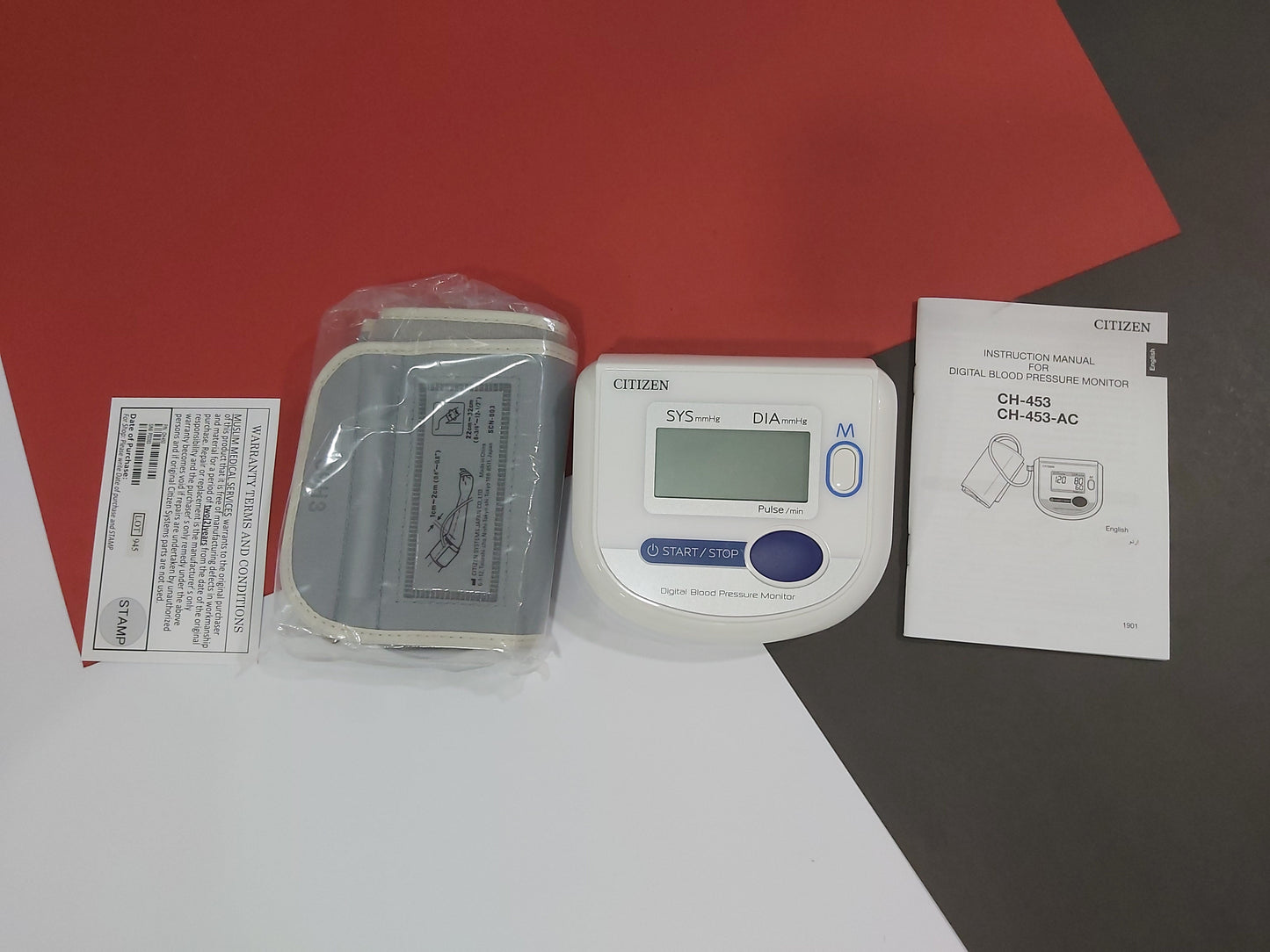 Citizen Digital Blood Pressure Monitoring Apparatus | BP Set with Pulse/Heart rate | CH-453